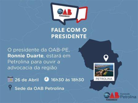 Fala presidente OAB