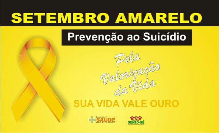 SETEMBRO AMARELO Sento-Sé